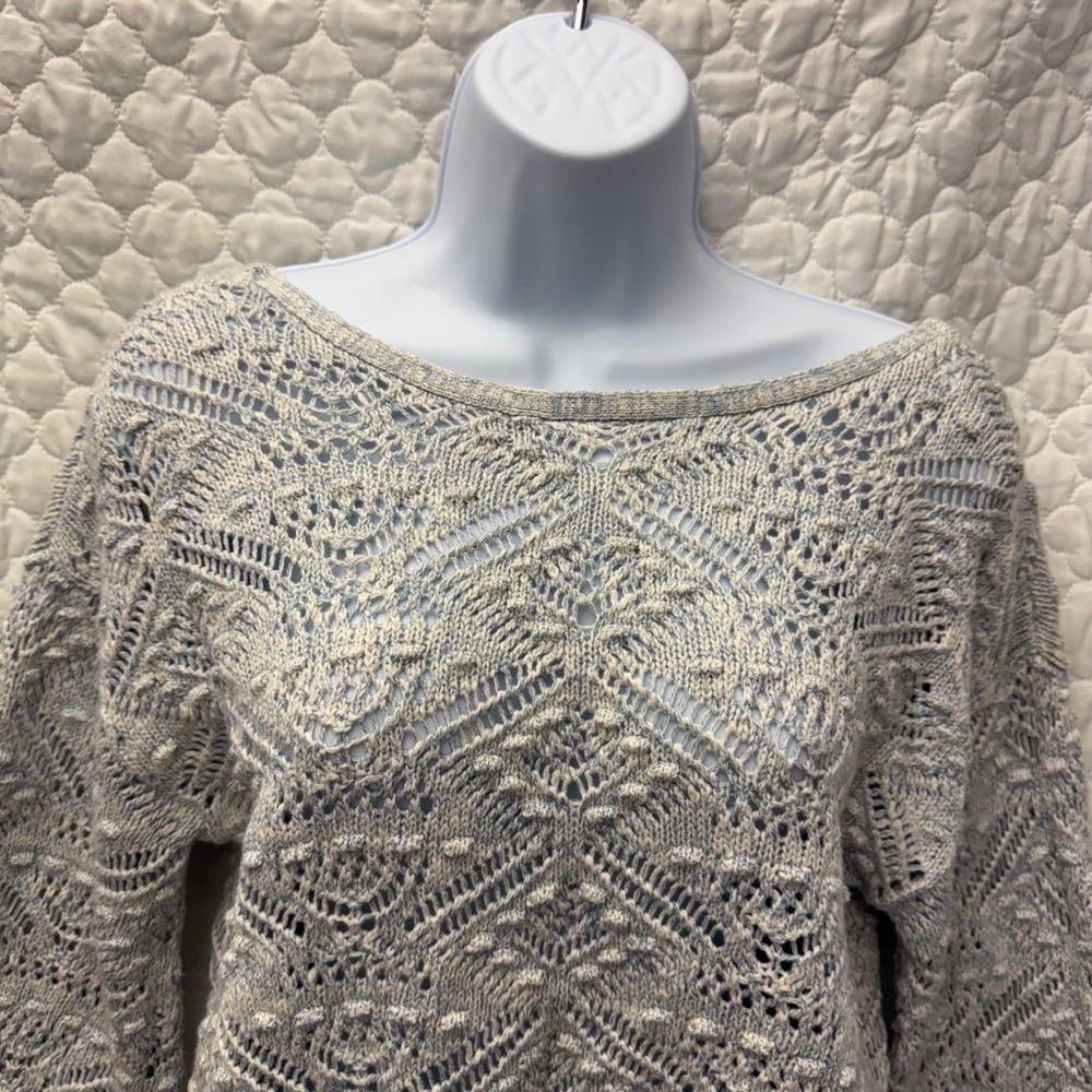 Sundance Shadow Bay Open Knit Balloon Sleeve Sweater Size XS‎ - Picture 5 of 10